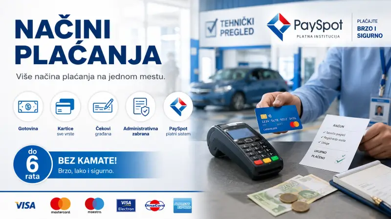 Načini plaćanja tehničkog pregleda i registracije vozila u Taliji